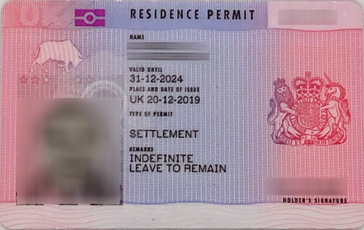 UK residence permit
